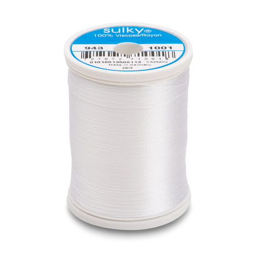 IONSEOUL llica sun dyeing mtm 裏起毛 BBP5029 Sulky Bobbin Thread - White - 1,100 yd. Spool